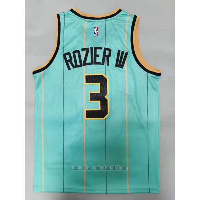 Camiseta Charlotte Hornets Terry Rozier III #3 Ciudad 2020-21 Verde